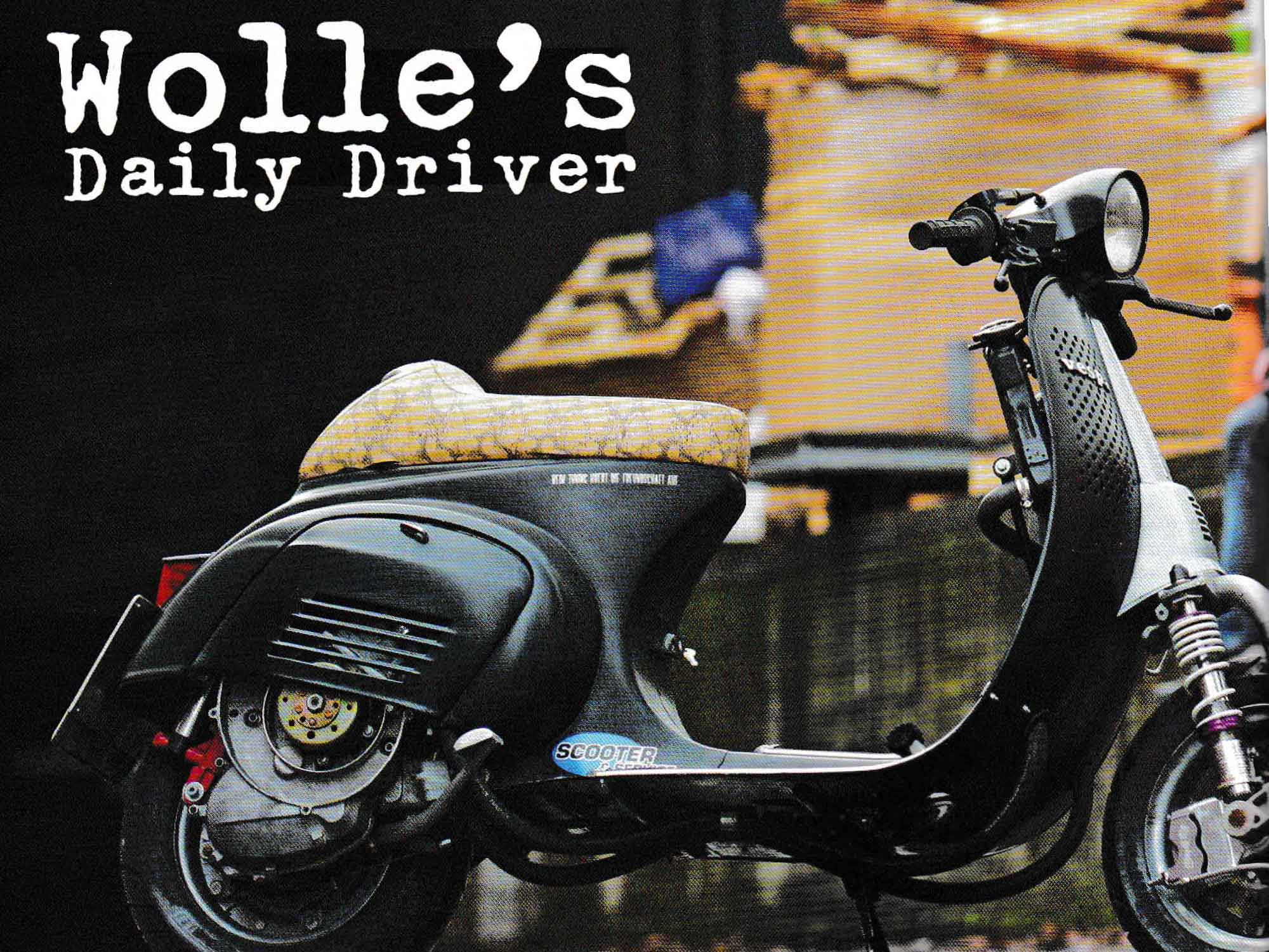 Custom Vespa 138N mit Wasserkühlung