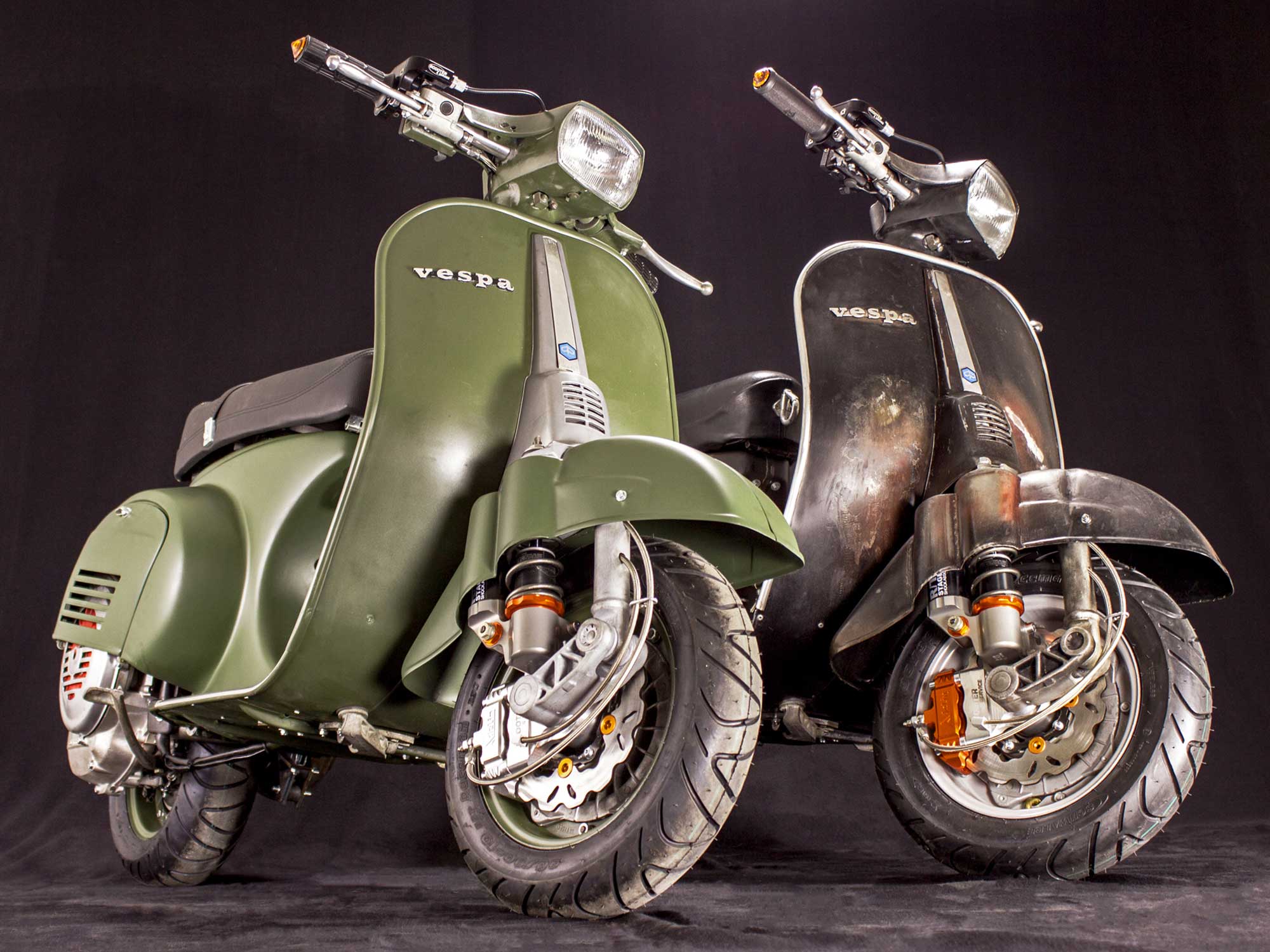 Smallframe Custom Vespa Modelle mit M200 Motor