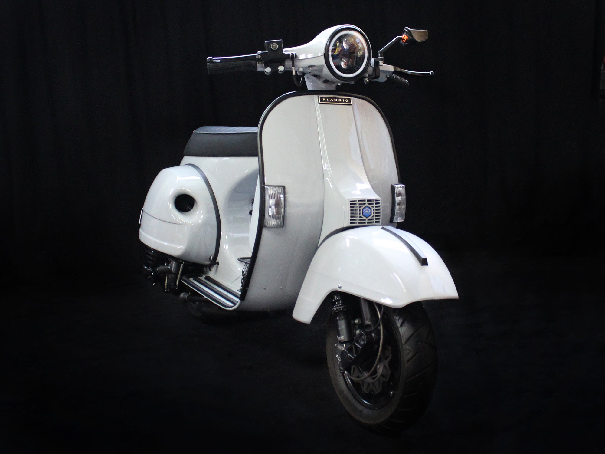 Custom Vespa PX 200 Grigio Abarth Scooter & Service