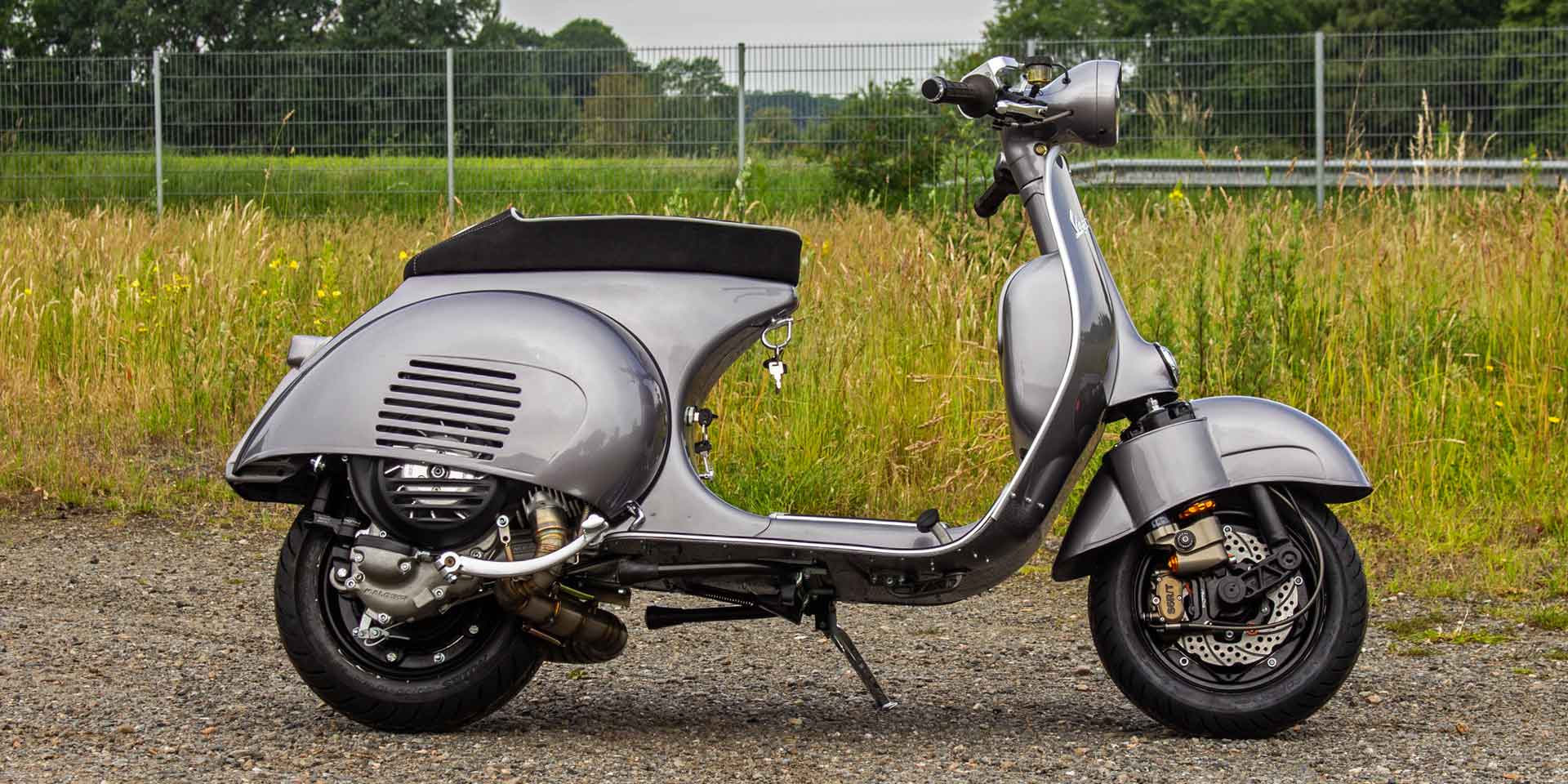 Custom Vespa Conversion VBB 244 Bentley