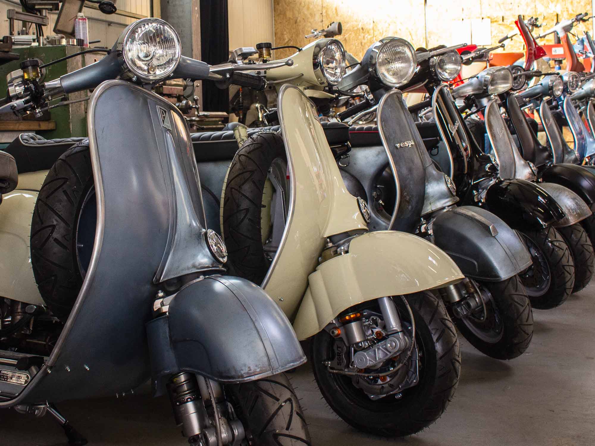 Custom Vespa Modelle aus der Scooter & Service Werkstatt in Bispingen