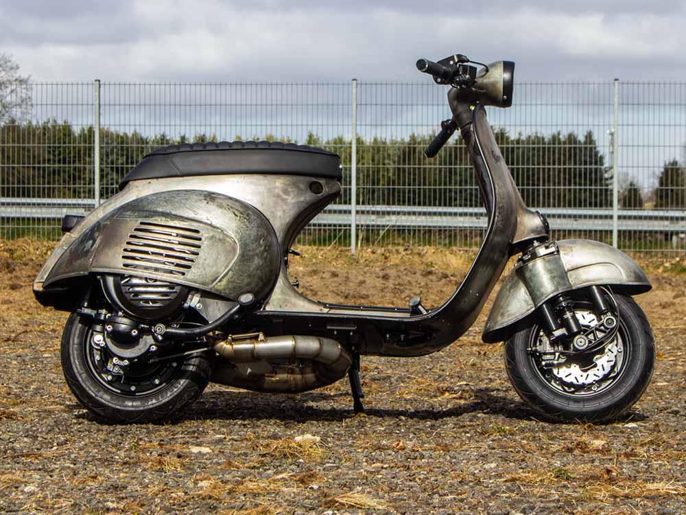 Custom Vespa mit BFA 306ccm Motor Rawstyle