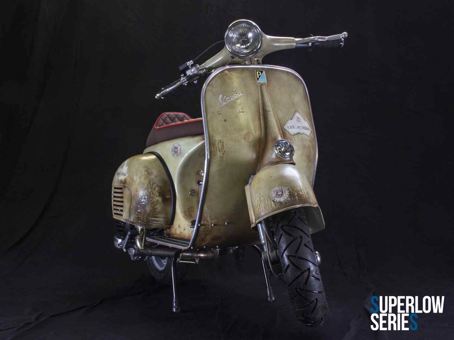 Custom Vespa VNB 221ccm in Piaggio Avorio 909 Rawstyle