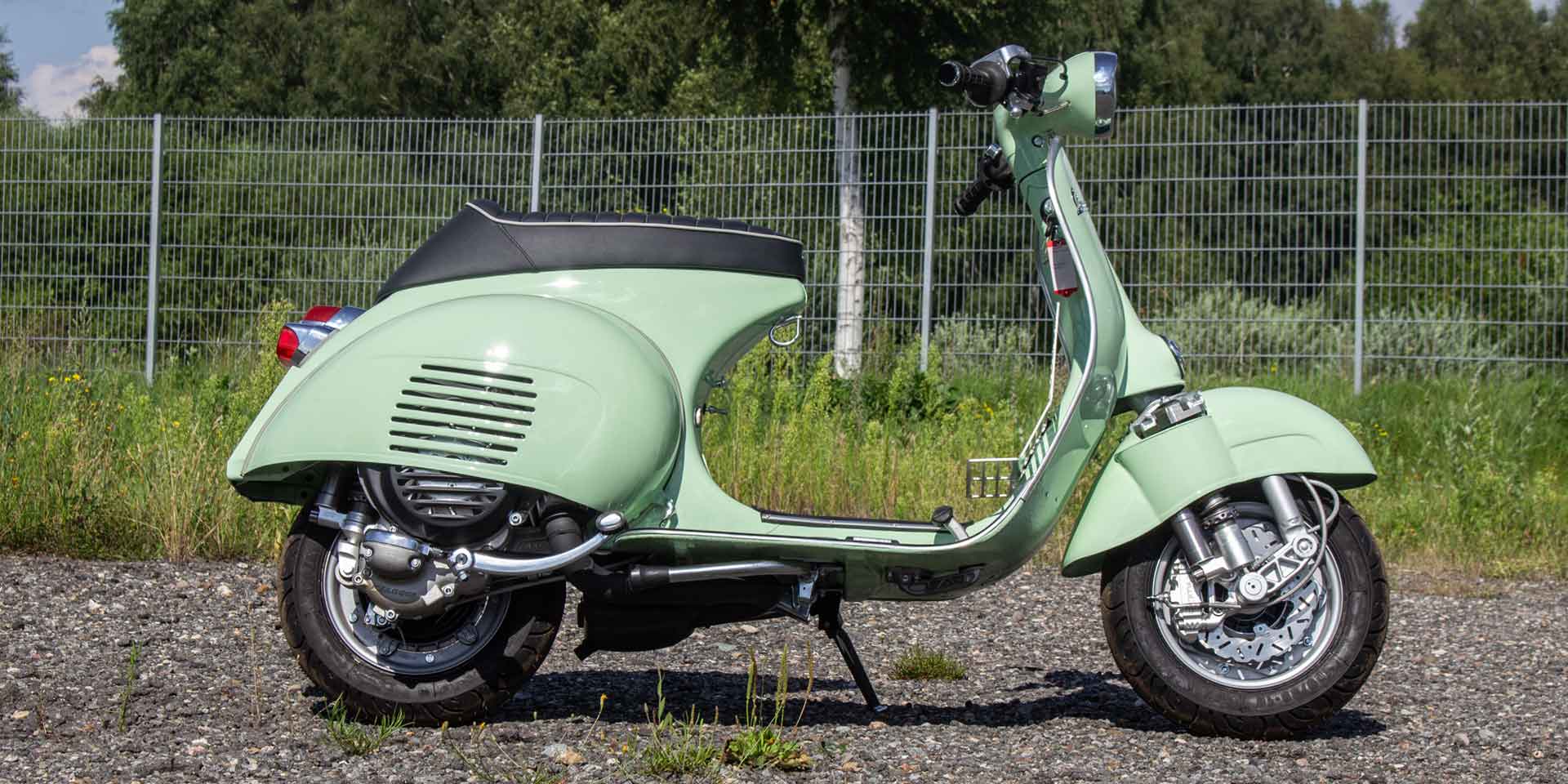 Custom Vespa VNB 244ccm Piaggio Verde Pastello