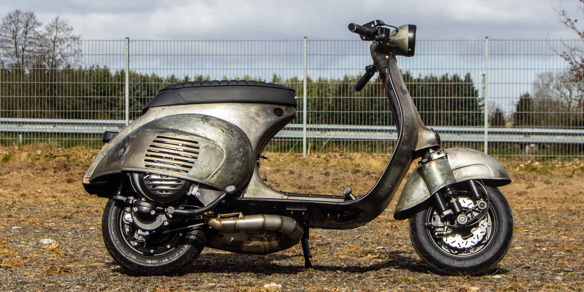 Custom Vespa mit BFA 306ccm Motor Rawstyle