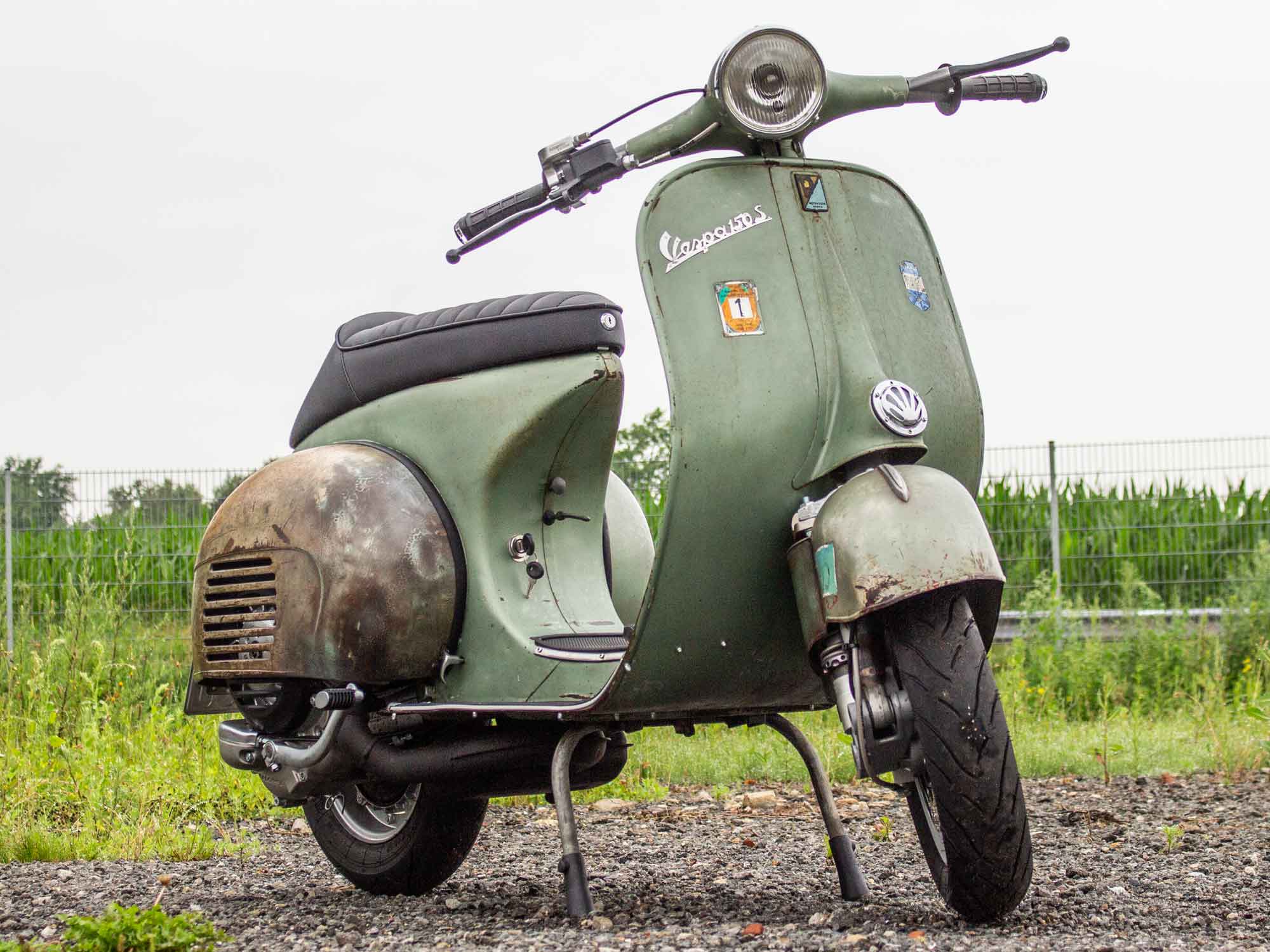 Motovespa Umbau mit 221ccm Motor und Scheibenbremse