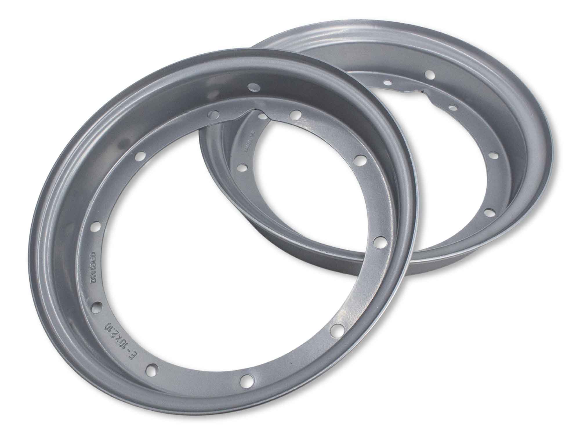 Vespa Felge für PX Modelle mit Breitreifen in silbergrau