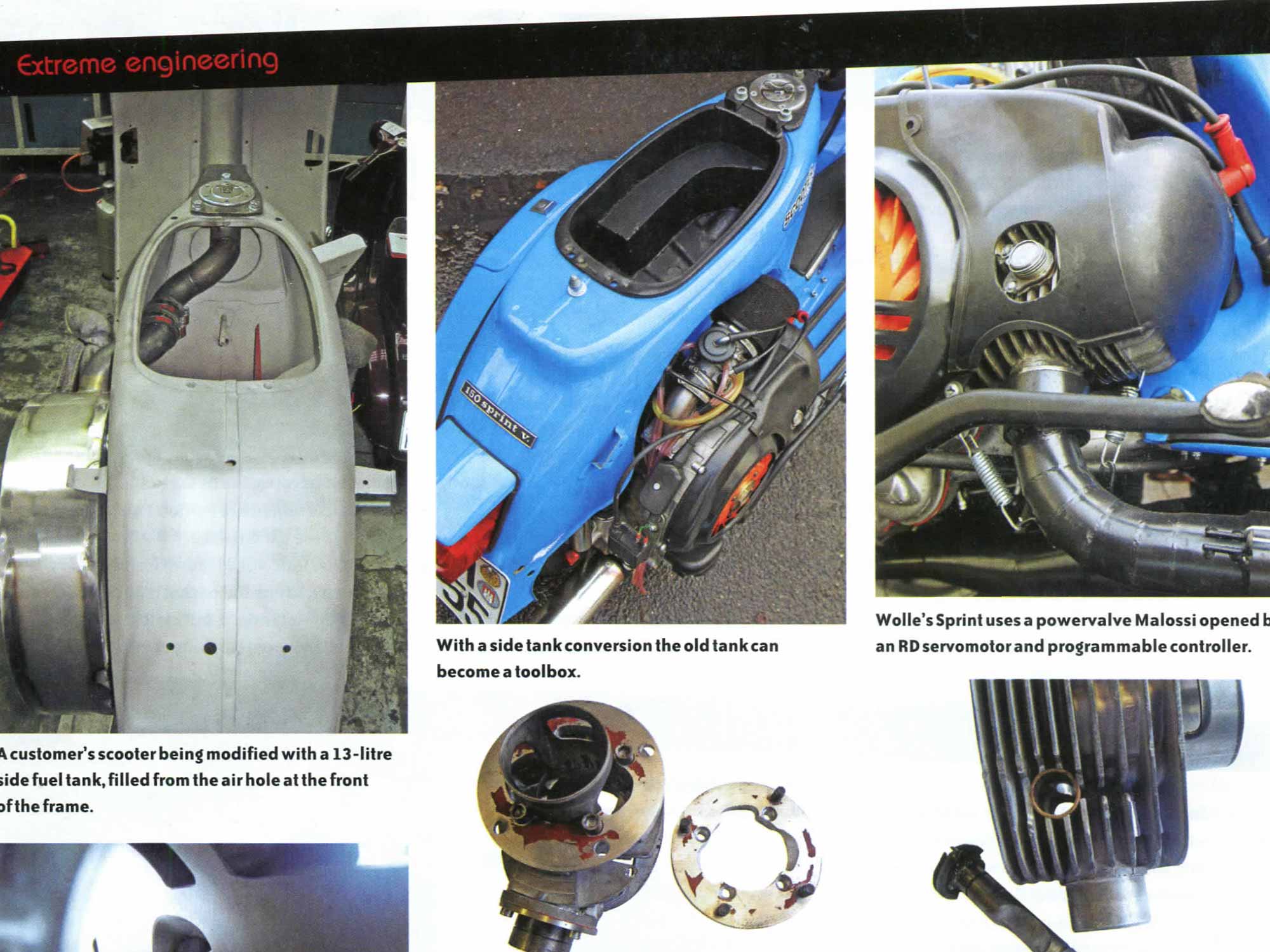 Vespa Tuning Werkstatt Bericht aus dem Scootering Magazin