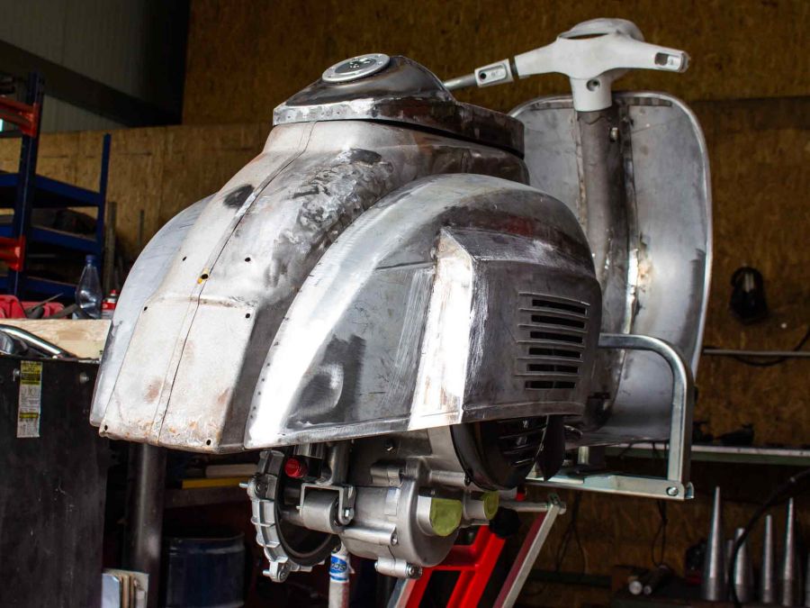 Custom Vespa Sprint Tuning Projekt Mit L Ngerem Radstand Vespa