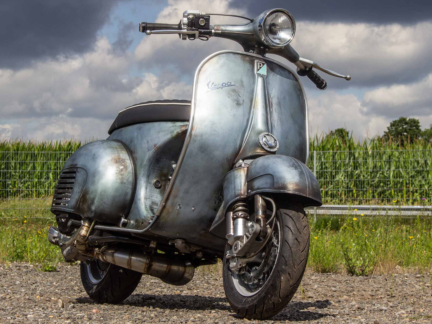 Superlow Series Rawstyle Scooter & Service Piaggio Azzurro Metallizzato 114 intense