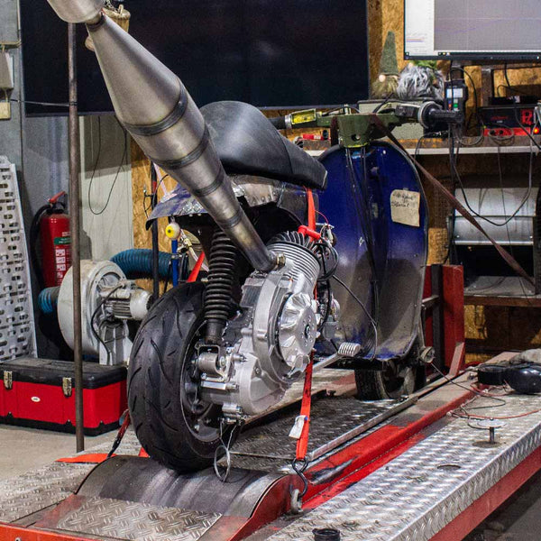 Vespa BFA 288 Motor Tuning auf dem Leistungspruefstand