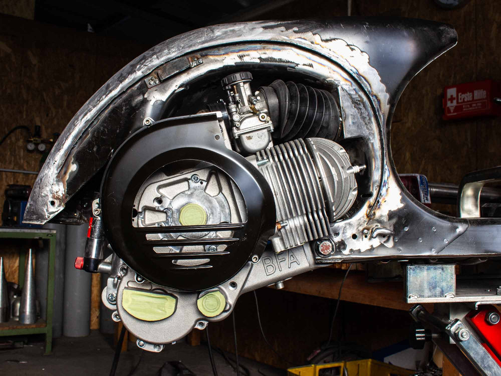 Custom Vespa Superlow GS 306 Scooter & Service