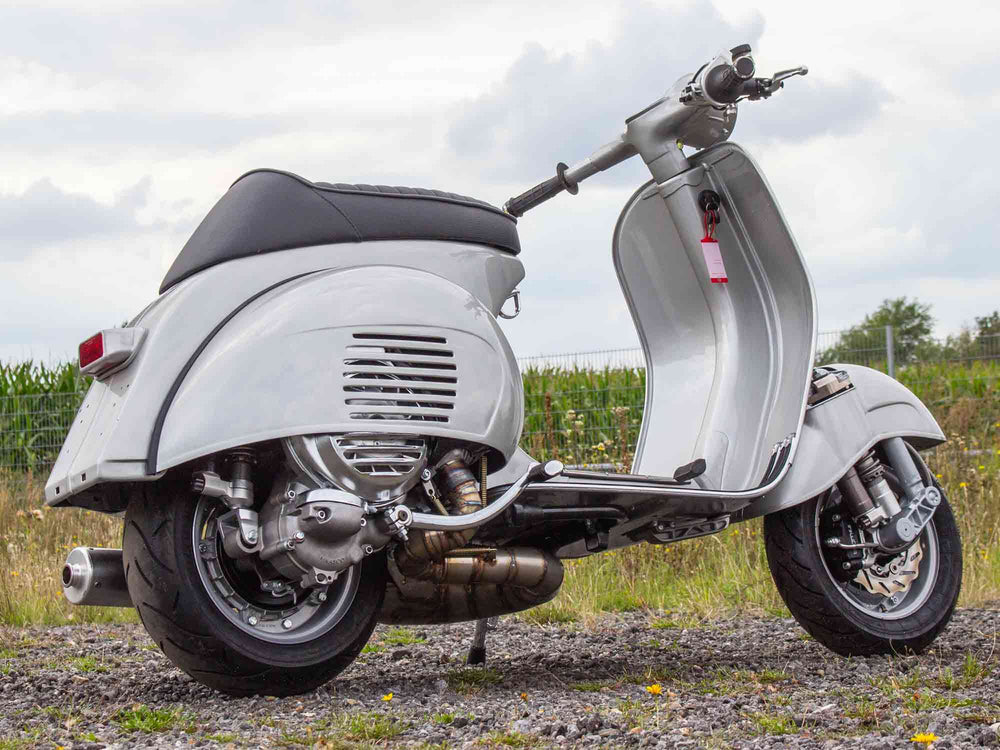 Custom Vespa VNB 244 Mercedes Silbergrau Scooter & Service