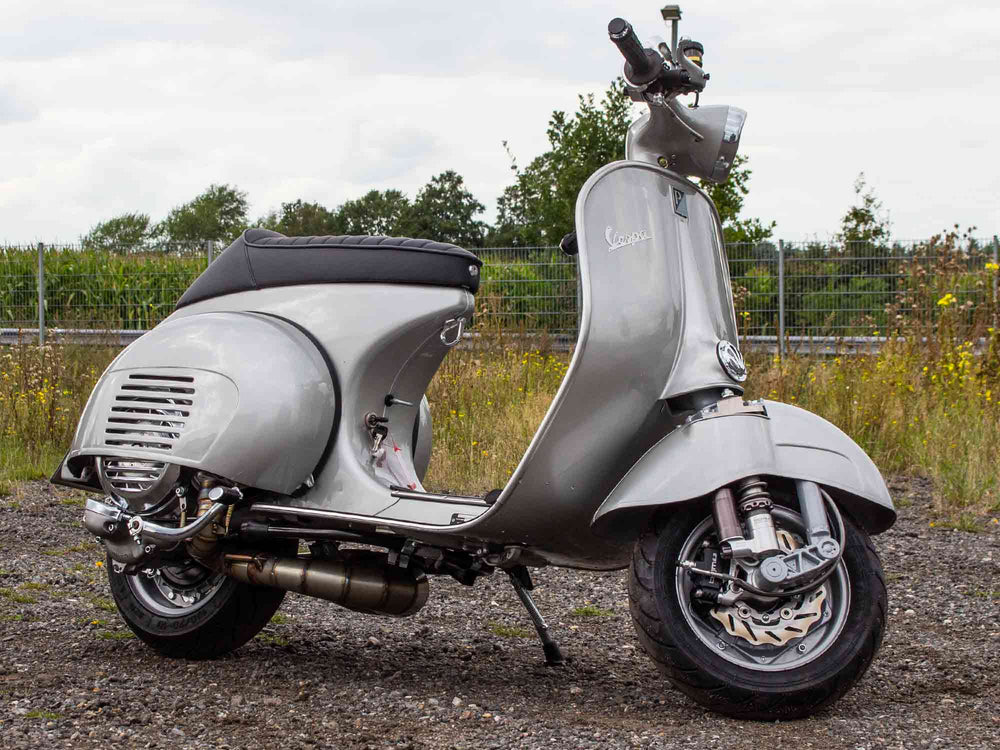Custom Vespa VNB 244 Mercedes Silbergrau Scooter & Service