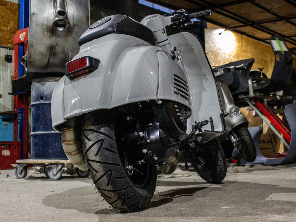 Breitreifen Umbau Vespa Smallframe 3-Zoll