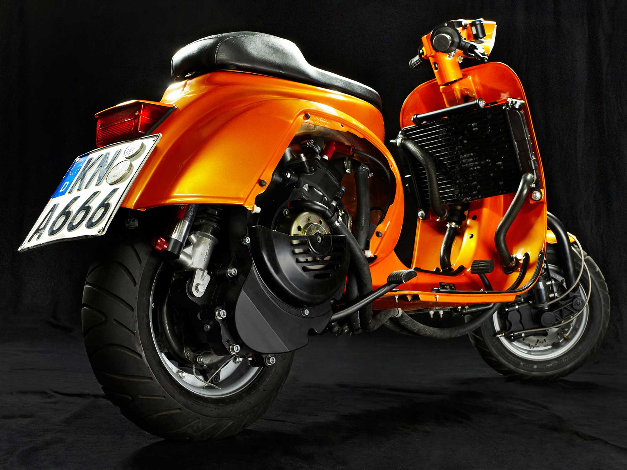 Custom Vespa 153N Orange
