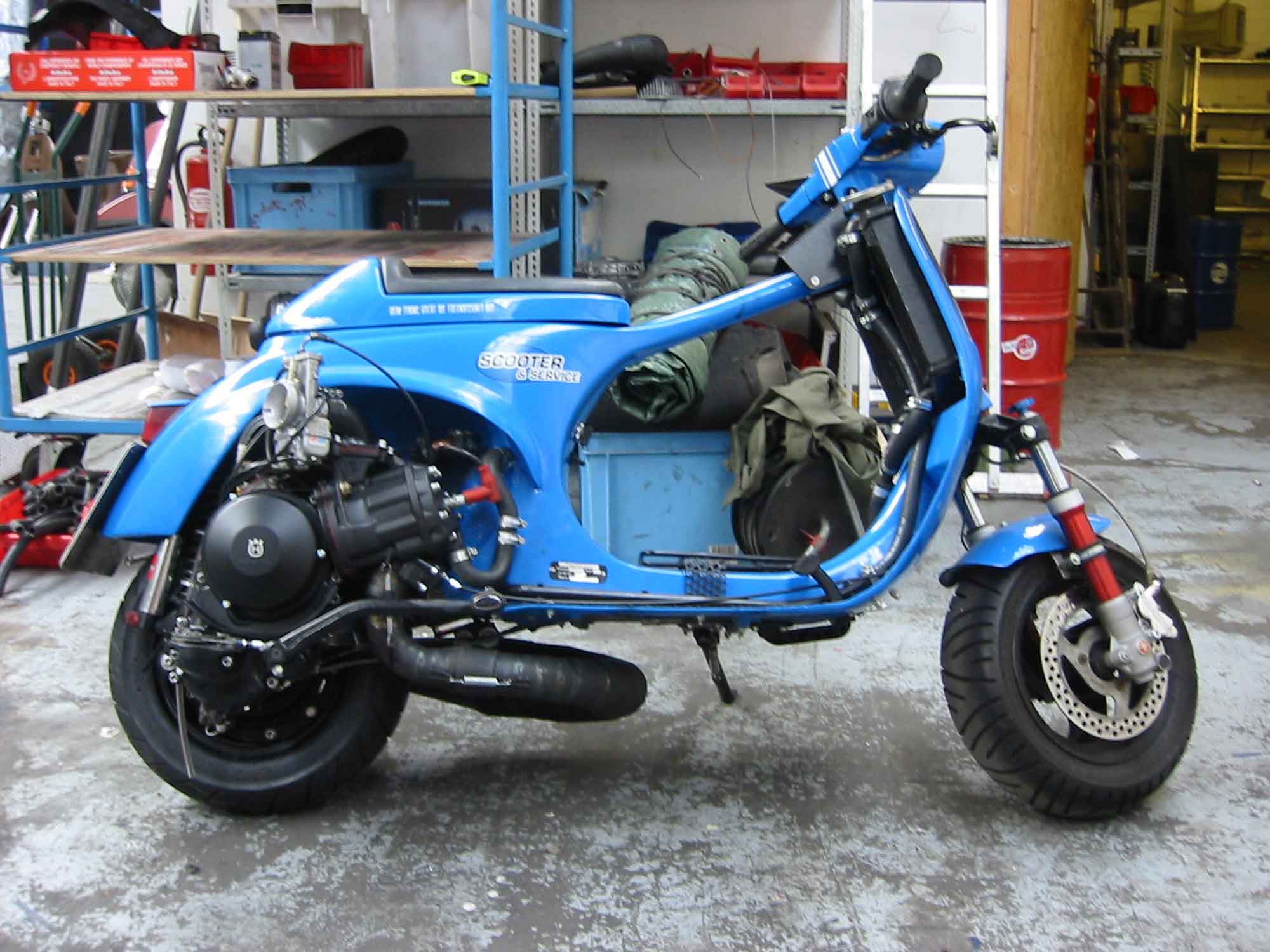 Vespa 250N in unserer Werkstatt