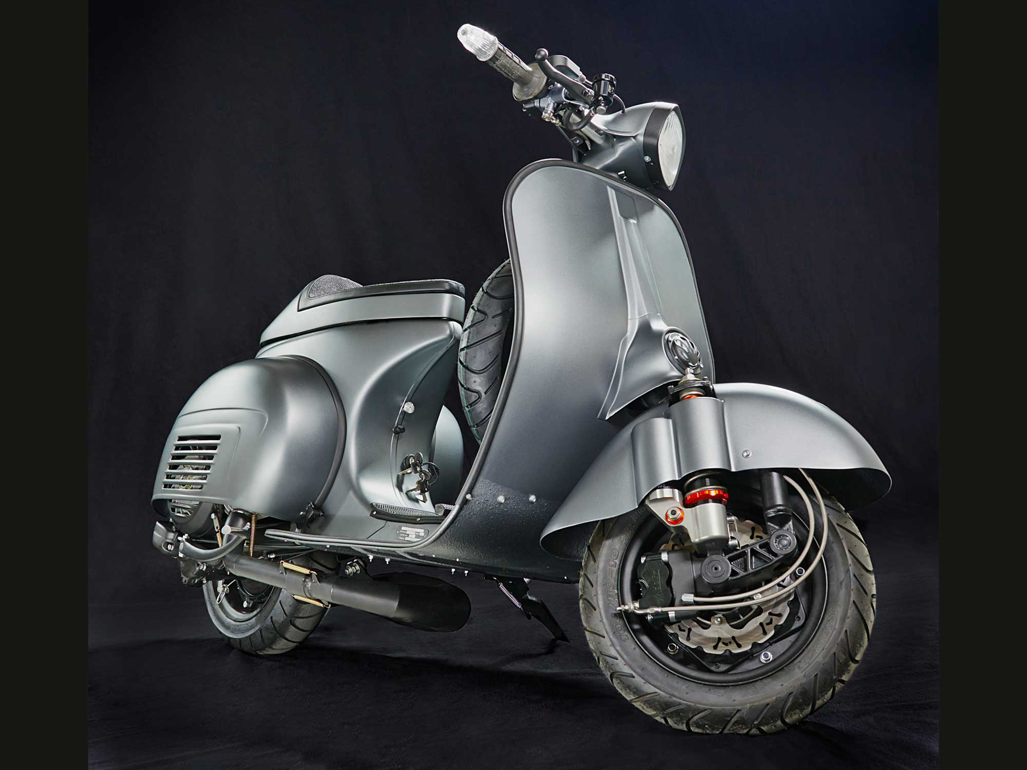 Custom Vespa GL 221 Anthrazit Metallic