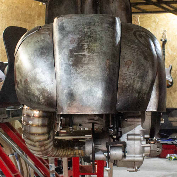 Custom Vespa Conversion Heckansicht Rawstyle