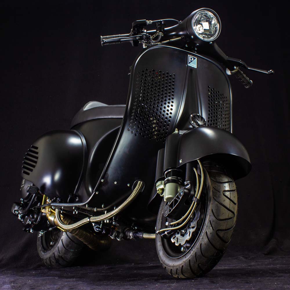 Custom Vespa PS 240 mit wassergekühltem Husqvarna Zylinder