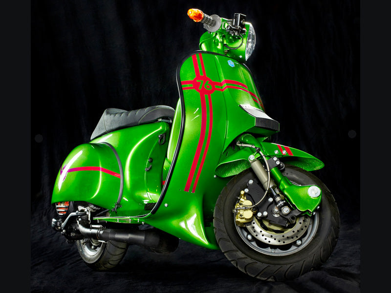 Custom Vespa PX 230 in Grün-Metallic