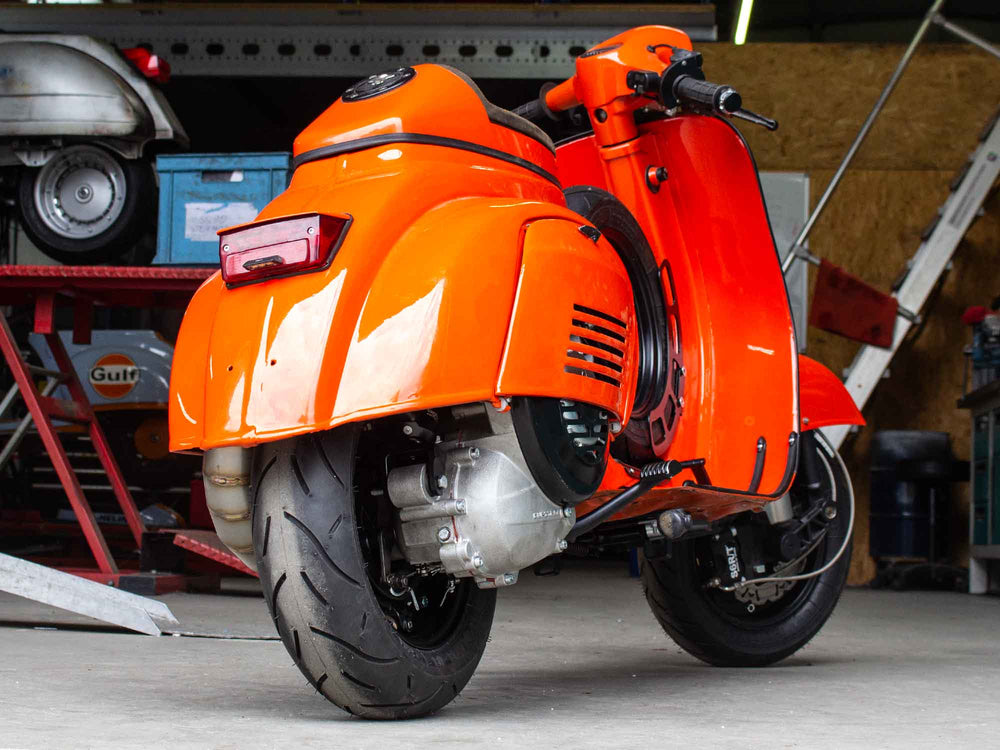 Breitreifen Umbau Vespa Smallframe 3-Zoll