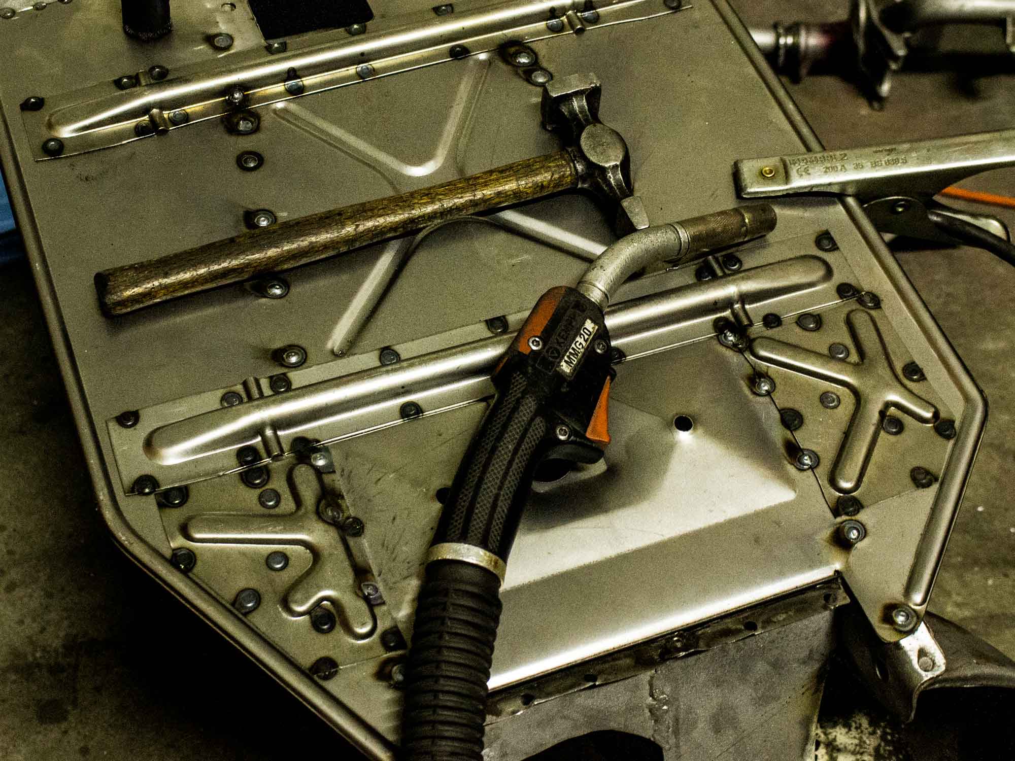 Vespa Blecharbeiten und Reparaturen