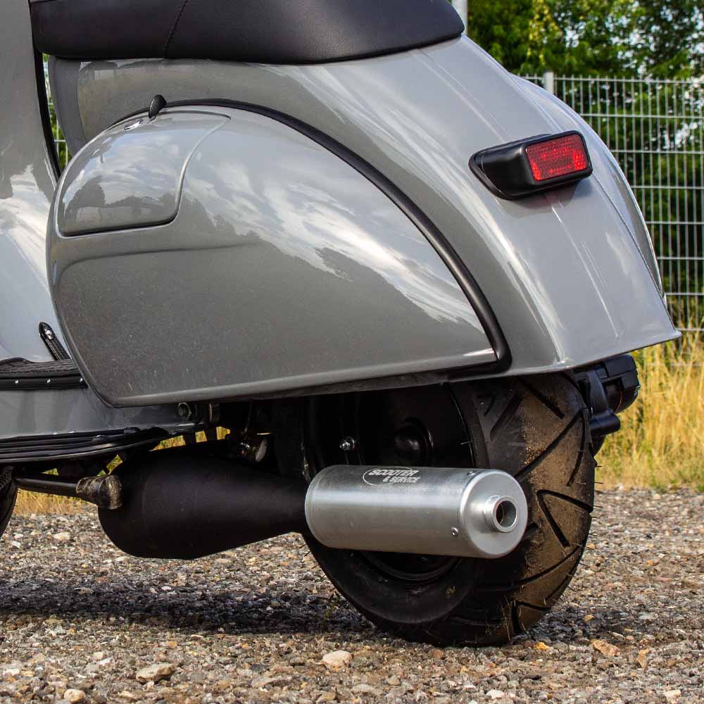 Vespa Rennauspuff Lefthand für Quattrini 244