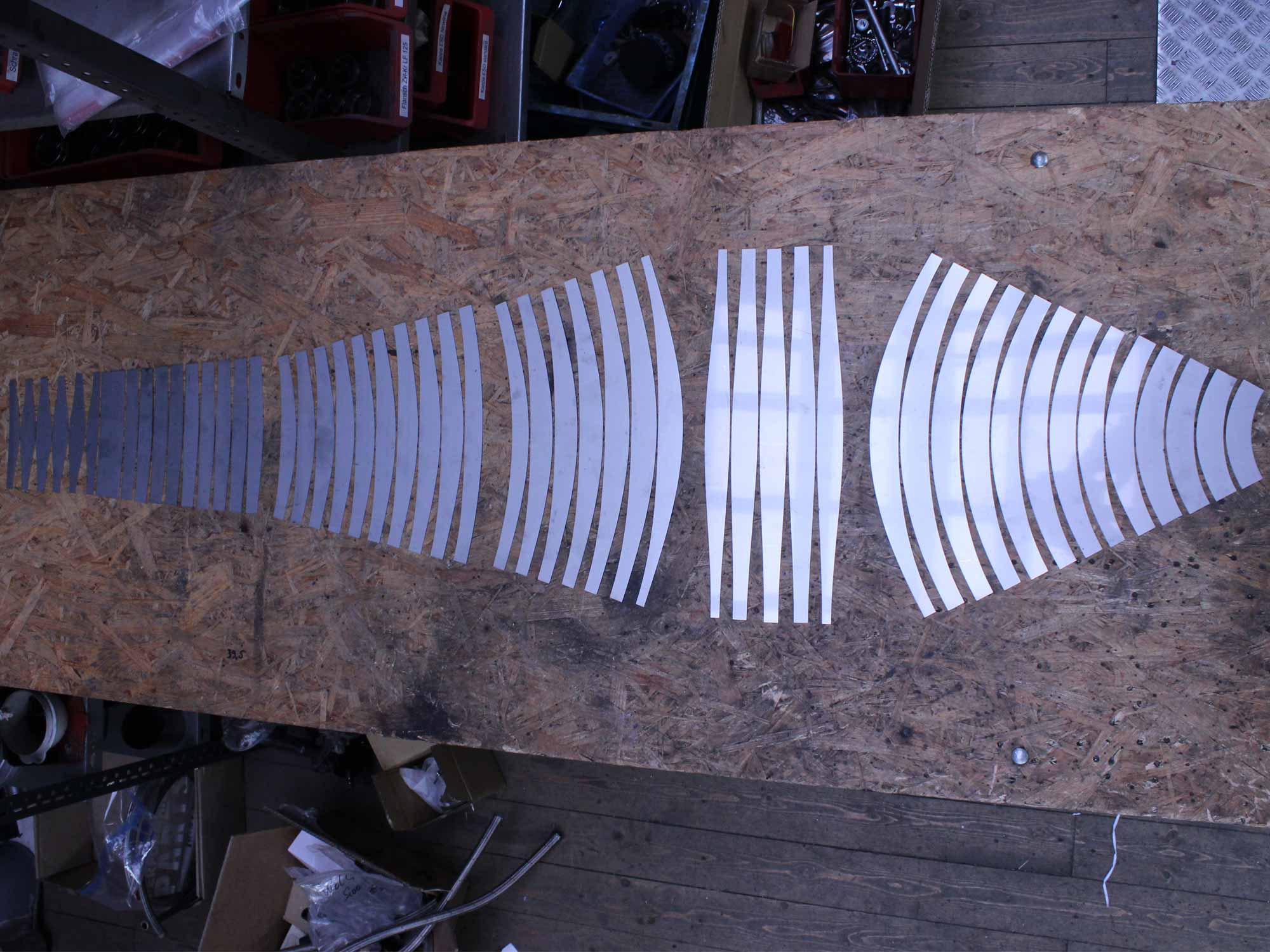 Auspuff Segmente für Vespa Rennauspuff Curley