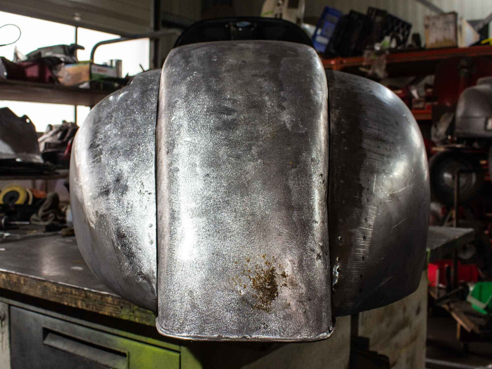 Vespa Rahmen Umbau GS 250 Porsche Arctic Grey