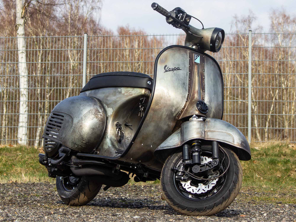Custom Vespa Umbau VNB 125ccm mit Scheibenbremse Rawstyle 