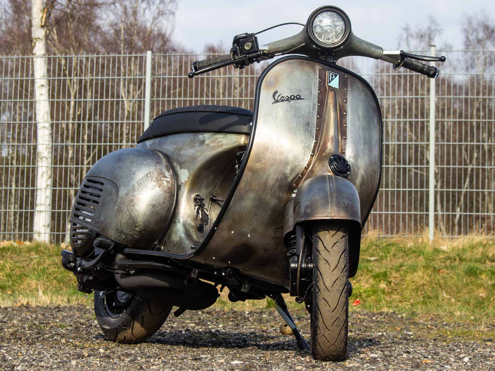 Custom Vespa Umbau VNB 125ccm mit Scheibenbremse Rawstyle 