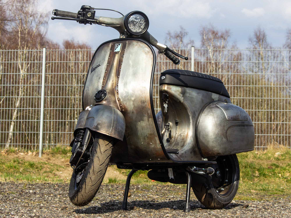 Custom Vespa Umbau VNB 125ccm mit Scheibenbremse Rawstyle 