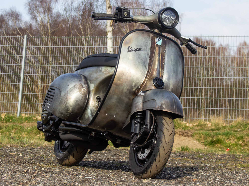 Custom Vespa Umbau VNB 125ccm mit Scheibenbremse Rawstyle 