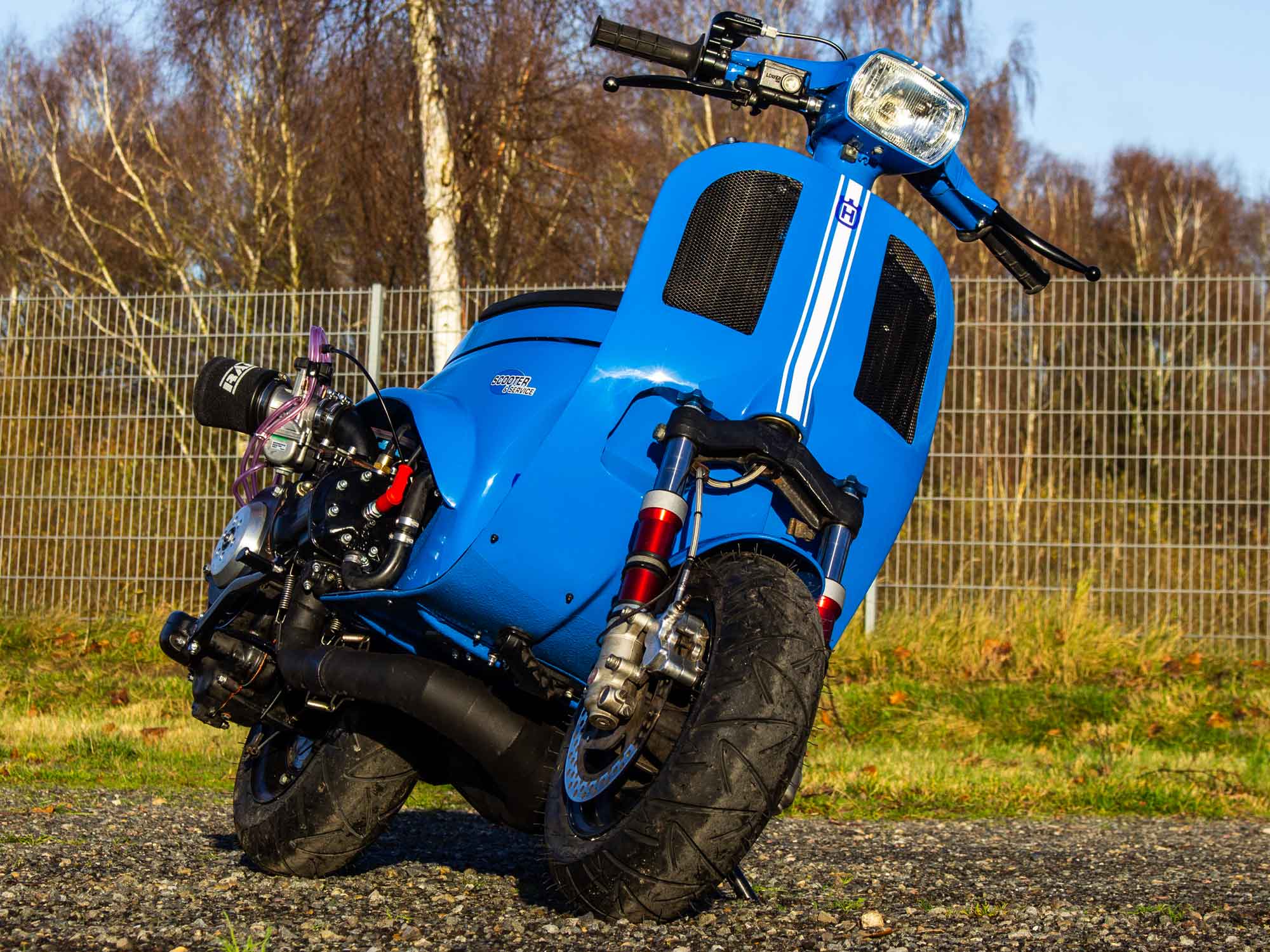 Custom Vespa 250N mit Husqvarna Zylinder