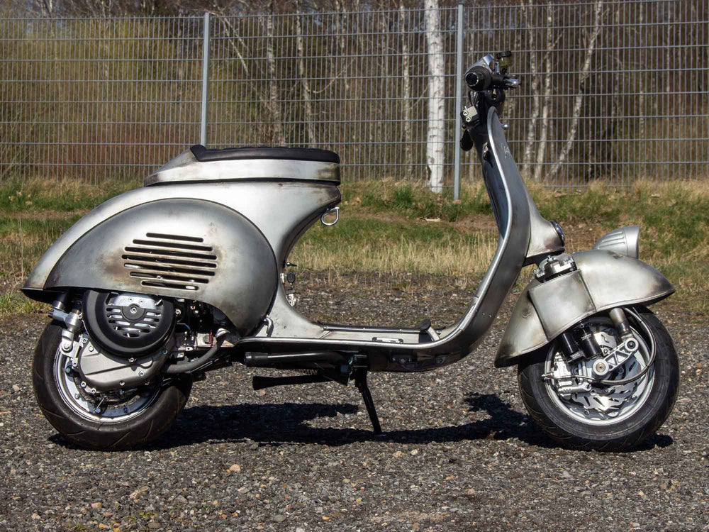 Custom Vespa BFA 288ccm Classic Racer mit Crimaz Lenker und Scheibenbremse