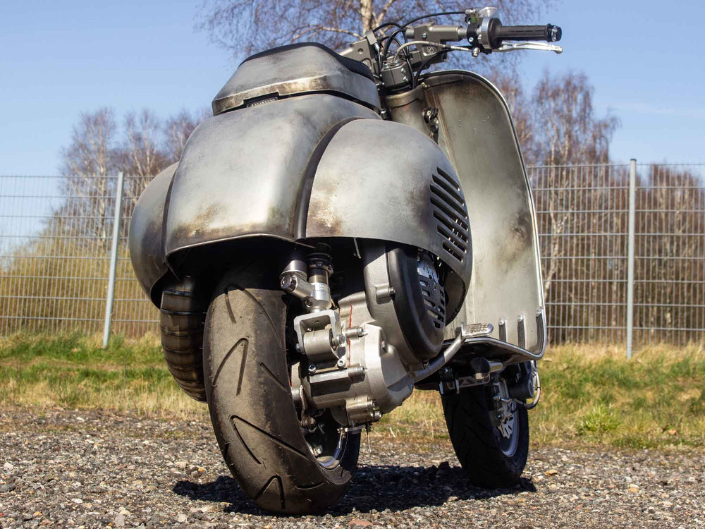 Custom Vespa BFA 288ccm Classic Racer mit Crimaz Lenker und Scheibenbremse