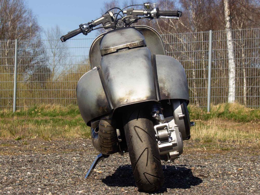 Custom Vespa BFA 288ccm Classic Racer mit Crimaz Lenker und Scheibenbremse