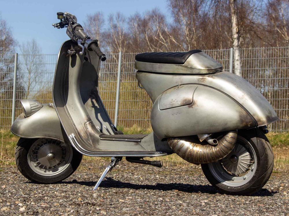 Custom Vespa BFA 288ccm Classic Racer mit Crimaz Lenker und Scheibenbremse