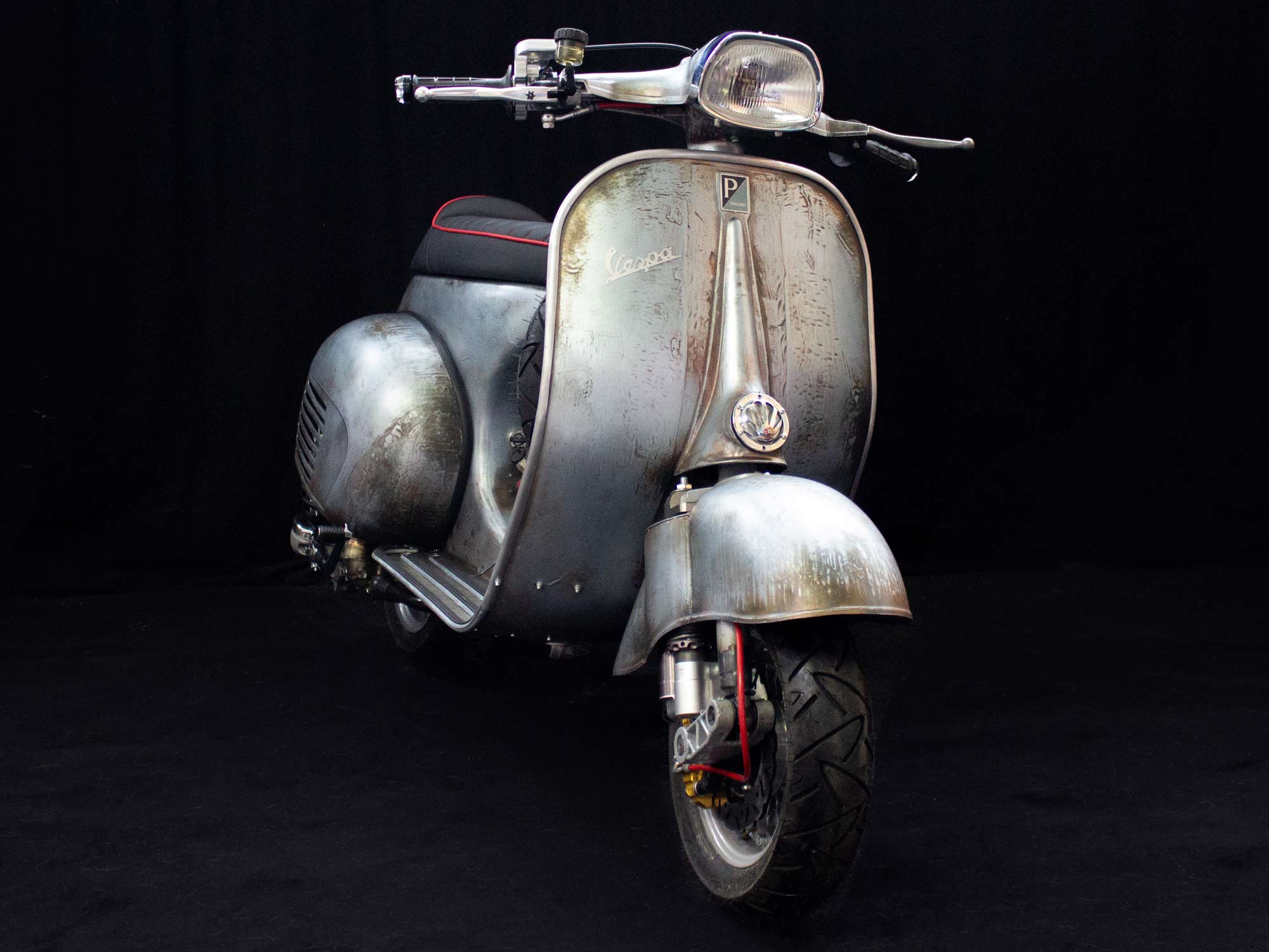 Custom Vespa Umbau GL 260ccm mit Scheibenbremse Rawstyle