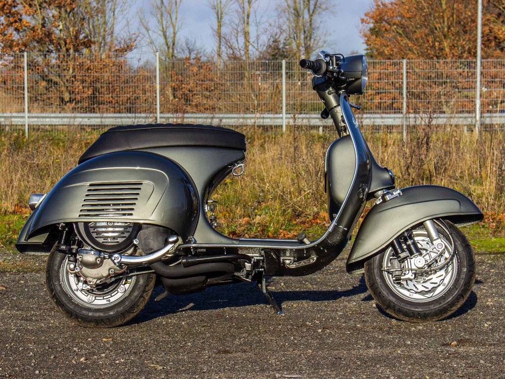 Custom Vespa GS 125ccm in Porsche Felsengruen