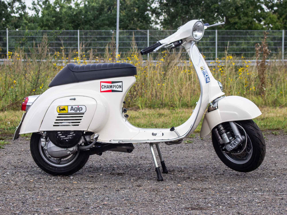 Custom Vespa Umbau Primavera mit Egig 170ccm Motor und Scheibenbremse