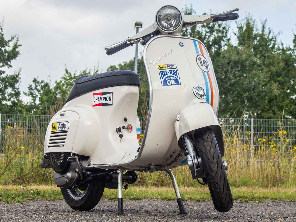 Custom Vespa Umbau Primavera mit Egig 170ccm Motor und Scheibenbremse