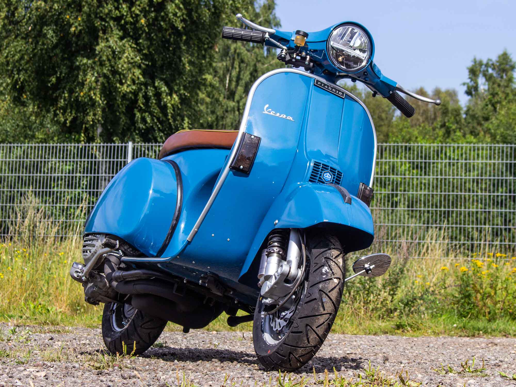 Vespa PX Umbau mit 221ccm Malossi Motor und Scheibenbremse