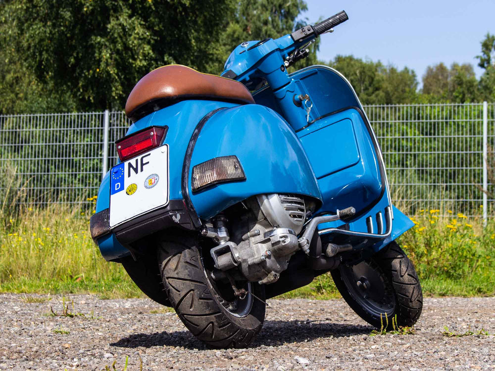 Vespa PX Umbau mit 221ccm Malossi Motor und Scheibenbremse