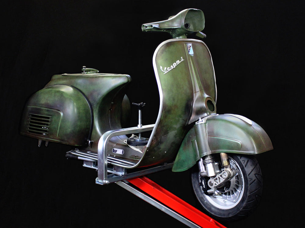 Custom Vespa Umbau Sprint mit Scheibenbremse Rawstyle