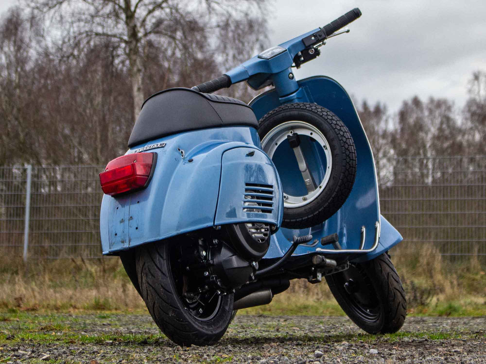 Custom Vespa 50N mit 170ccm Egig Motor und Scheibenbremse