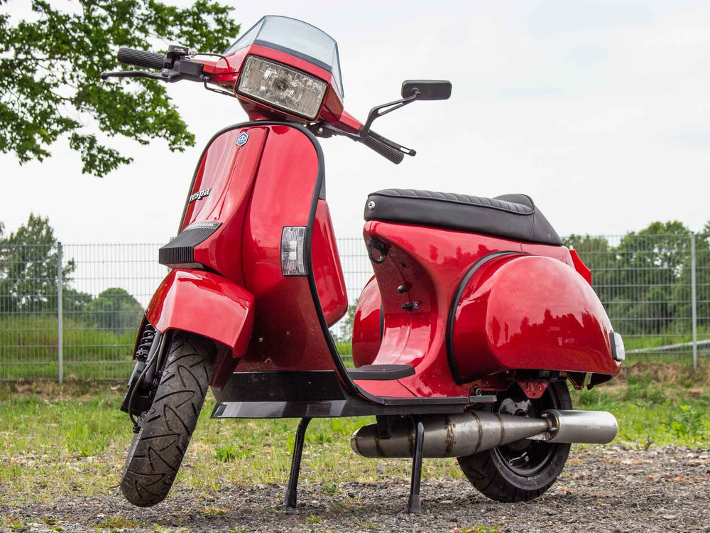 Custom Vespa Tuning T5 mit 244ccm Motor, Scheibenbremse und Rennauspuff
