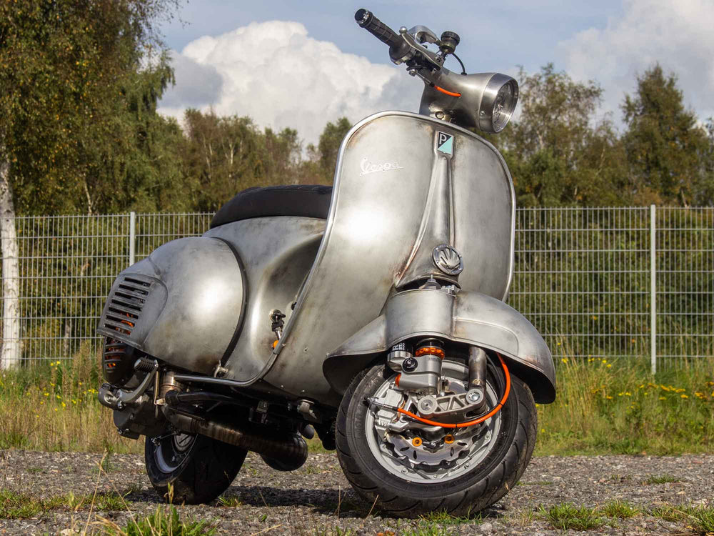 Custom Vespa Tuning VNB 306ccm BFA in Mercedes Silbergrau Metallic 180 Rawstyle