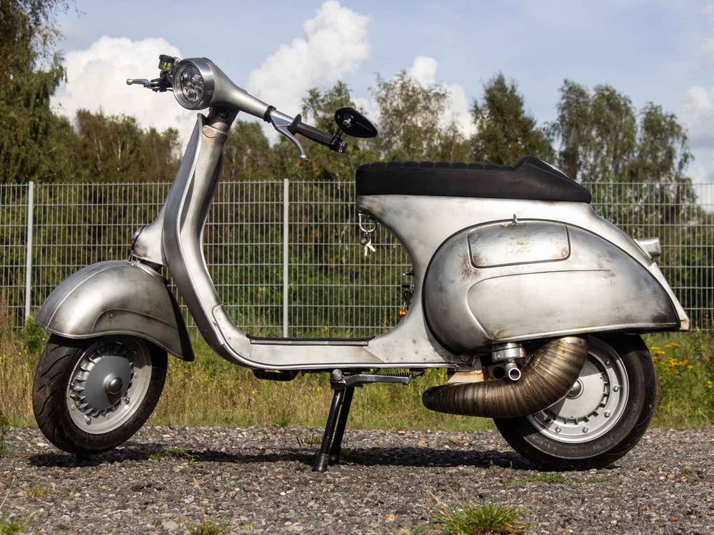 Custom Vespa Tuning VNB 306ccm BFA in Mercedes Silbergrau Metallic 180 Rawstyle